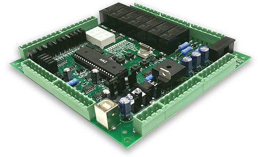 AM2 - Scheda elettronica compatta per ascensori semplici e piattaforme.
